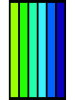 Le Comptoir de la Plage Strandtuch "Happy" in Grün/ Blau - (L)175 x (B)100 cm