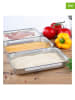 Chefware 3-delige set: roestvrijstalen paneerschotels - (L)22 x (B)15 cm