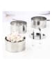 Chefware 4-delige set: roestvrijstalen dessertringen - (H)4 x Ø 8 cm