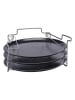 Chefware 4tlg. Pizzablech-Set in Schwarz