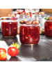 Chefware 6-delige set: inmaakglazen transparant/meerkleurig - 425 ml