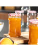 Chefware 6er-Set: Einmachgläser in Transparent/ Rot - 315 ml