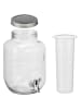 Chefware Getränkespender in Transparent/ Silber - 4 l