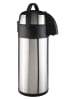 Chefware Isolierkanne in Silber/ Schwarz - 5 l