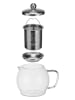 Chefware Theekan transparant/zilverkleurig - 1,2 l