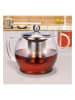Chefware Teekanne in Transparent/ Silber - 1,2 l