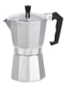 Chefware Espressokoker zilverkleurig - 6 koppen