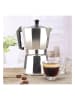 Chefware Espressokoker zilverkleurig - 6 koppen