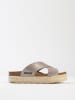 BACKSUN Pantoletten "Milano" in Grau