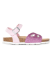 BACKSUN Sandały "Fly" w kolorze fioletowo-jasnoróżowym