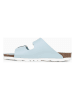 BACKSUN Leren slippers "Bali" lichtblauw