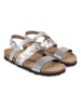 BACKSUN Sandały "Civite" w kolorze srebrnym