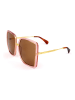 Gucci Damen-Sonnenbrille in Rosa/ Braun