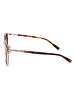 MCM Okulary przeciwsłoneczne unisex w kolorze złoto-brązowym