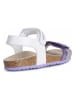 Geox Sandalen "Adriel" lila/wit