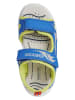 Geox Sandały "Splush" w kolorze niebiesko-limonkowym
