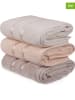 Colorful Cotton Ręczniki (3 szt.) w kolorze żółtym, lawendowym i brzoskwiniowym do rąk