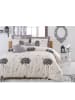 Colourful Cotton Satijnen beddengoedset "Etil" grijs/beige