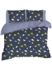 Colorful Cotton Renforcé beddengoedset "Lexa" donkerblauw