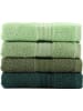 Colorful Cotton Ręczniki prysznicowe (4 szt.) "Rainbow" w kolorze zielonym