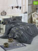 Colorful Cotton Beddengoedset "Trace" antraciet