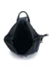 ORE10 Leder-Rucksack "Book" in Dunkelblau - (B)29 x (H)30 x (T)13 cm