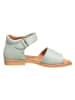 kmins Leder-Sandalen in Hellgrün