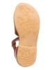 kmins Skórzane sandały w kolorze jasnobrązowym