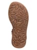 kmins Leren sandalen lichtbruin