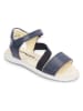 Bundgaard Leder-Sandalen "Flora" in Dunkelblau