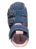 Richter Shoes Leder-Halbsandalen in Blau