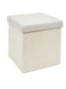 Ethnical Life Aufbewahrungshocker in Beige/ Grau - (B)38 x (H)38 x (T)38 cm