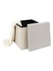 Ethnical Life Aufbewahrungshocker in Beige/ Grau - (B)38 x (H)38 x (T)38 cm