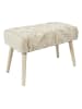 HYGGE Zitbank crème - (B)60 x (H)40 x (D)32 cm