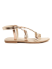 Carrément beau Leren sandalen goudkleurig