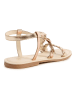 Carrément beau Leren sandalen goudkleurig