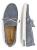 TRAVELIN' Skórzane mokasyny "Falmouth" w kolorze niebieskim