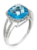 maison héritage PARIS Weißgold-Ring "Divine Topaze" mit Diamanten