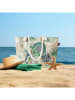Hip Torba plażowa "Tonrar" w kolorze zielono-beżowym - 60 x 43 cm