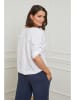 Curvy Lady Leinen-Bluse in Weiß