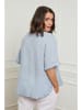 Curvy Lady Leinen-Shirt in Hellblau