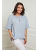 Curvy Lady Leinen-Shirt in Hellblau