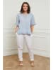 Curvy Lady Leinen-Shirt in Hellblau