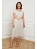 Curvy Lady Leinen-Kleid in Beige