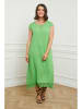 Curvy Lady Leinen-Kleid in Grün