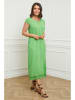 Curvy Lady Leinen-Kleid in Grün
