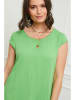 Curvy Lady Linnen jurk groen