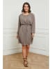 Curvy Lady Kleid in Taupe