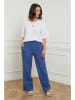 Curvy Lady Leinen-Hose "Valencia" in Blau