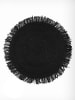 avance Zeegras-tapijt zwart - Ø 100 cm